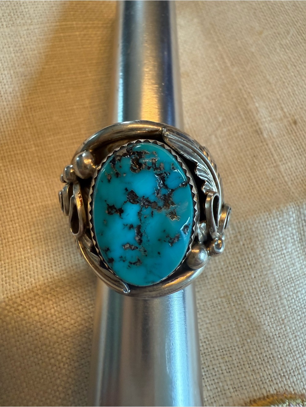 RB Sterling Southwestern Navajo Turquoise Ring